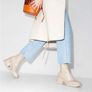 Stylish Beige Women's Ankle Boots